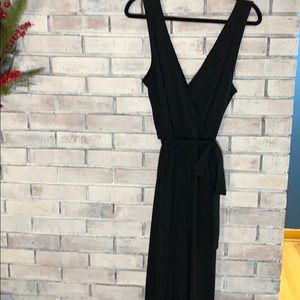 Women’s v neck black jumpsuit